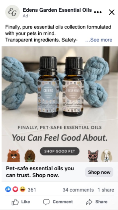 Pets collection ad