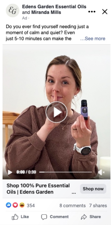 UGC video, moment of calm