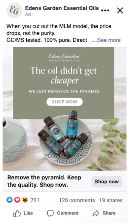 The oil didn't get cheaper ad
